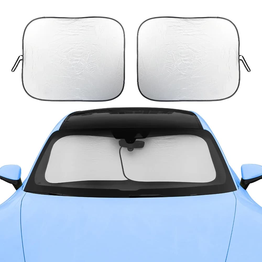 Car Windshield Sunshade Cover Silver‑Coated Foldable Parasol UV Heat Insulation Front Window Sun Shield Protector Anti‑Sun