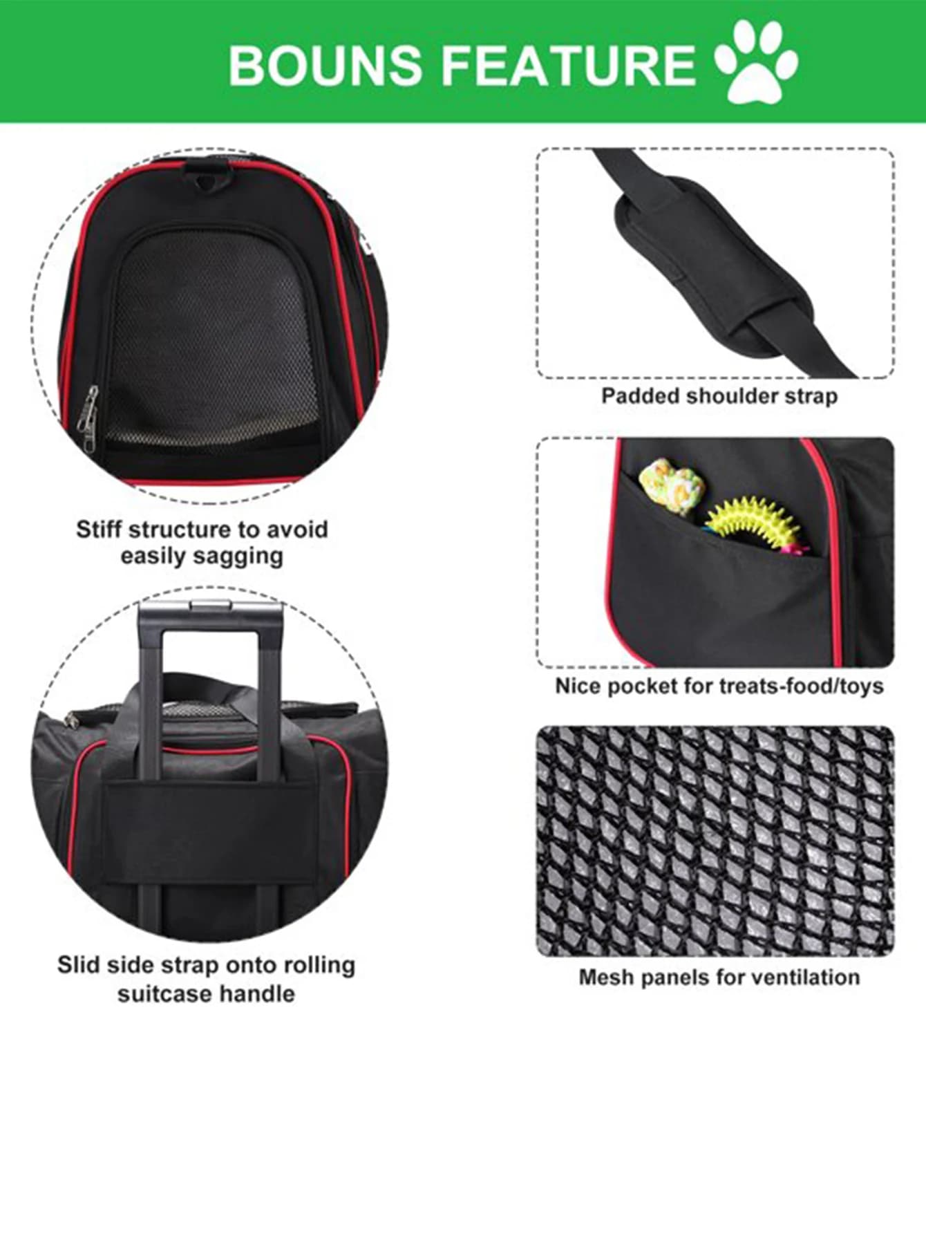 Trasportino Espandibile Extra Large per Animali Domestici con Rivestimento in Peluche Rimovibile per Gatti e Cani - Ideale per le Vacanze