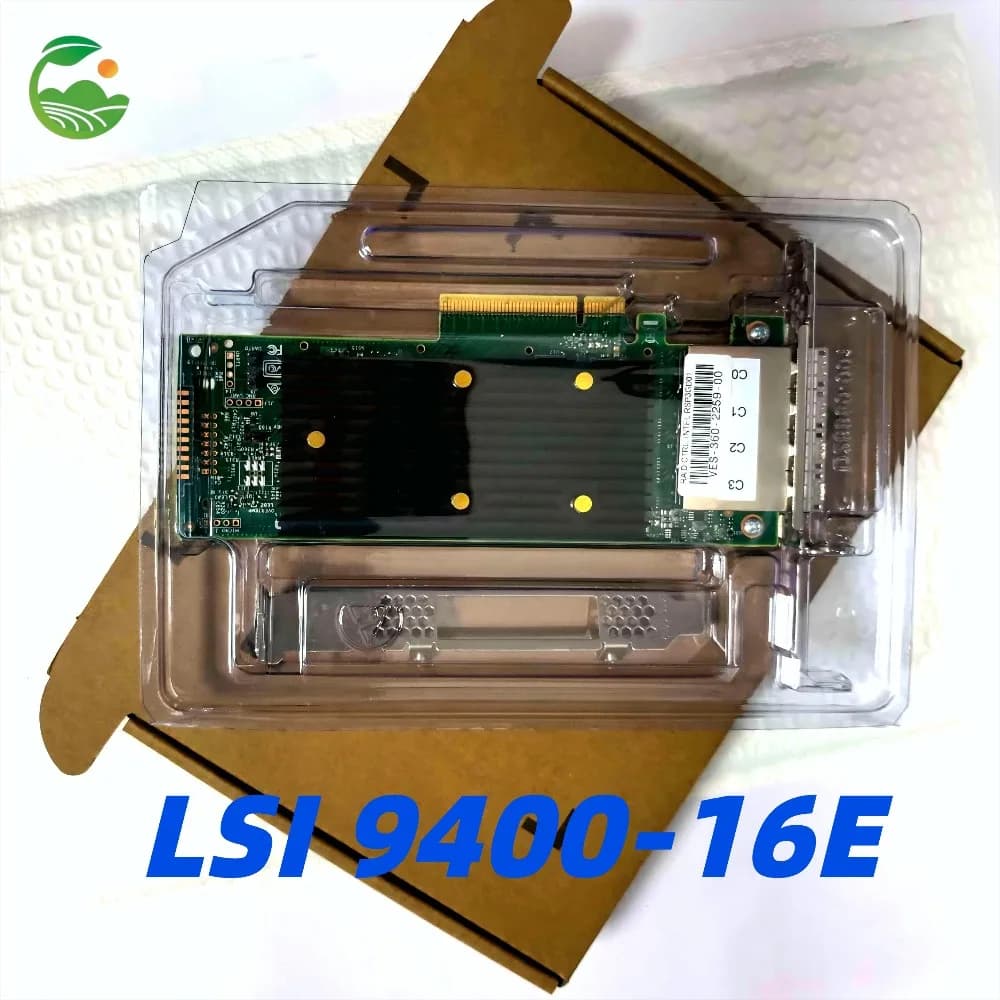 LSI 9400-16E SAS3416 HBA IT Mode 16-Port External SAS/SATA Expansion Card, Server/NAS Pass-Through Storage Adapter, 05-50013-00