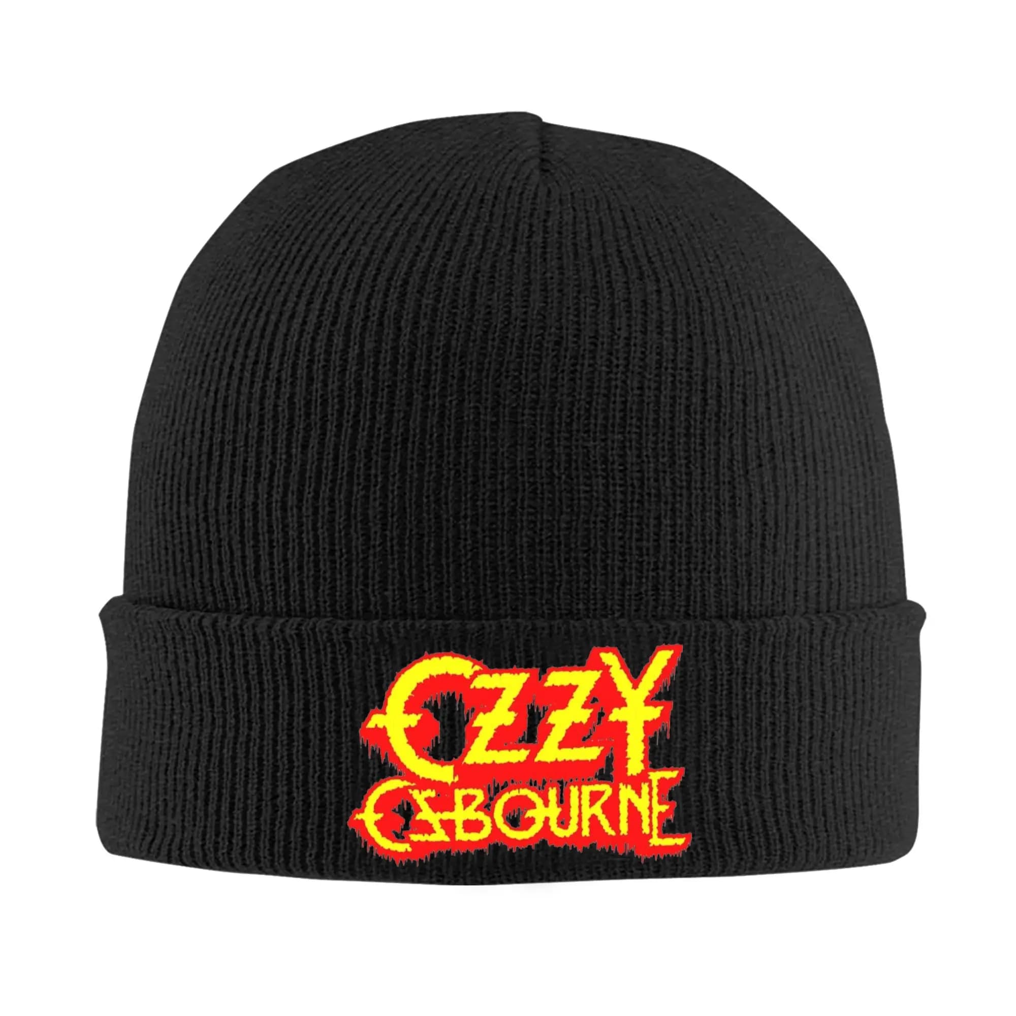 Punk Band Musica rock Cappello lavorato a maglia Berretti Autunno Inverno Cappelli Caldo acrilico Nuovo berretto Ozzy Osbourne per uomo Donna Regali