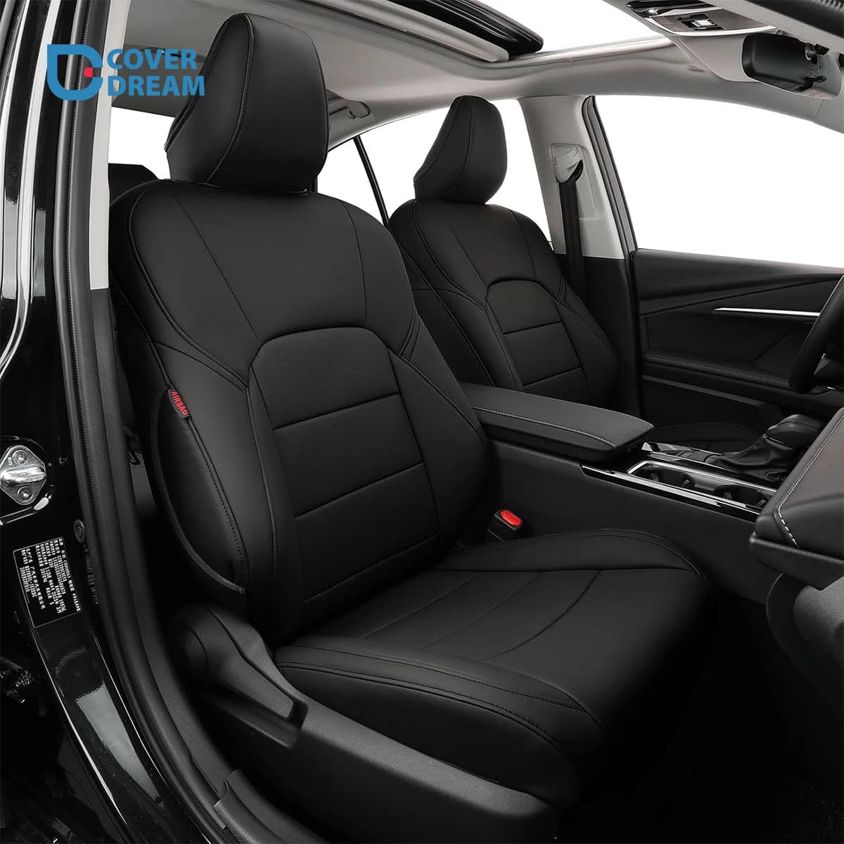 coverdream Camry Car Seat Covers Custom Fit for Toyota Camry Hybrid 2025 2026 SE/LE/XLE/XSE Waterproof Leather Car Seat Cover