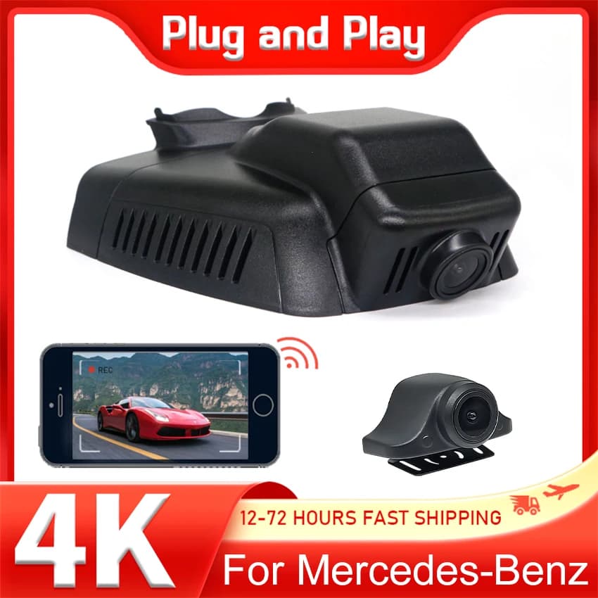 4K Plug and play Car DVR Wifi Video Recorder Dash Cam For Mercedes-Benz GLK Class X204 GLK200 GLK220 GLK250 GLK260 GLK300 GLK350