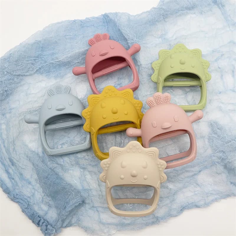 Nuovo Design Massaggiagengive in Silicone Morbido per Neonati, Giocattolo da Masticare per l'Allenamento della Presa, Ciondolo Massaggiagengive per Accessori e Giocattoli per Neonati