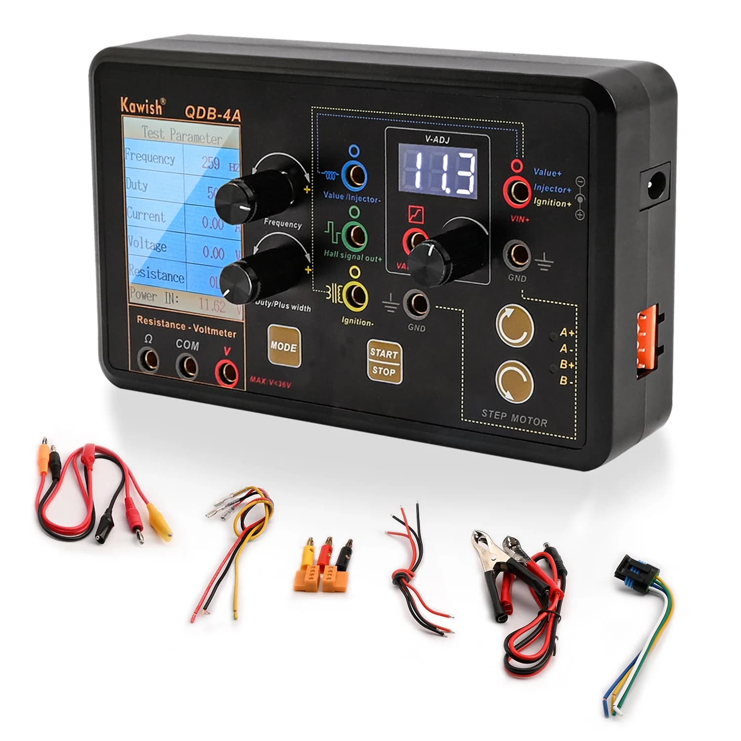 Spedizione gratuita! Test bobina di accensione automatica Iniettore Elettrovalvola Liquido Motore passo-passo Tester per strumenti Rilevatore di guasti Simulatore di azionamento