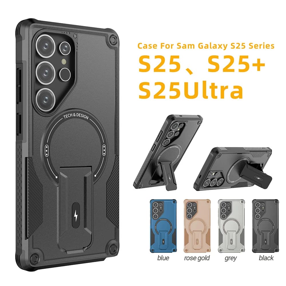Amor Magnetic Kickstand Phone Case For Samsung Galaxy A56 5G A55 A54 A16 A06 A05s A36 A26 S25 S24 Ultra Shockproof Funda Cover