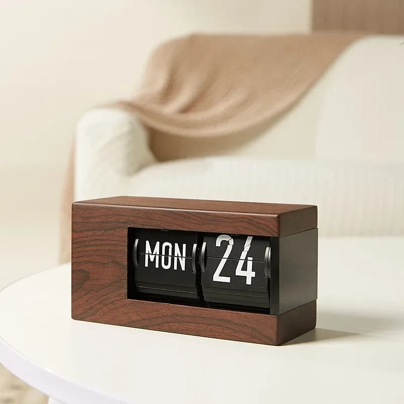 Nuovo calendario semplice Orologio a vibrazione Orologio da tavolo Decorazione di moda Orologi a pendolo Calendario perpetuo intelligente di lusso leggero giapponese