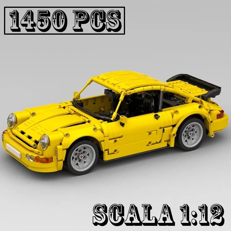NUOVO MOC 964 Turbo Scala 1:12 Modello di Auto da Corsa Hyper Car Tecnologica, Blocchi da Costruzione, Giocattoli per Bambini, Regali di Compleanno