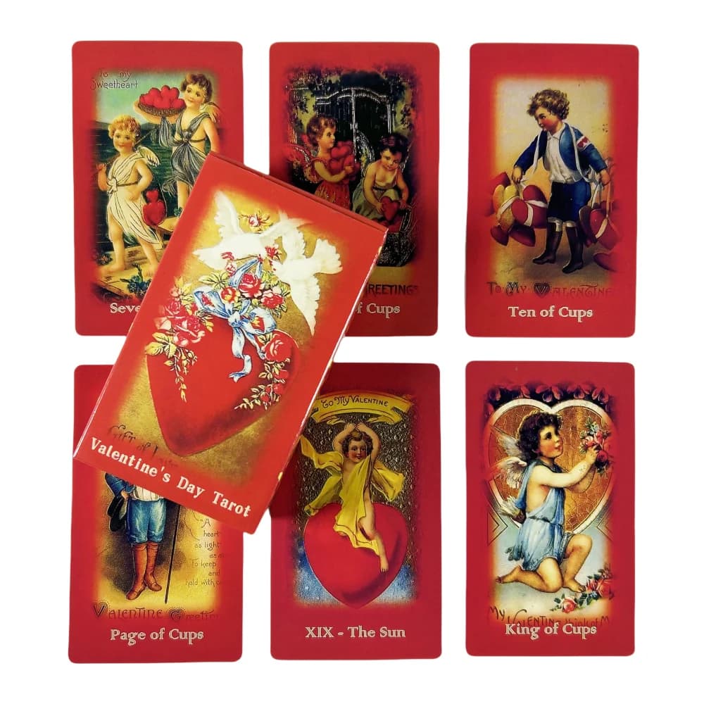 Carte dei tarocchi di San Valentino Love A 78 Mazzo di raccolta di famiglia Mazzo di divinazione Carte da gioco da tavolo Oracle