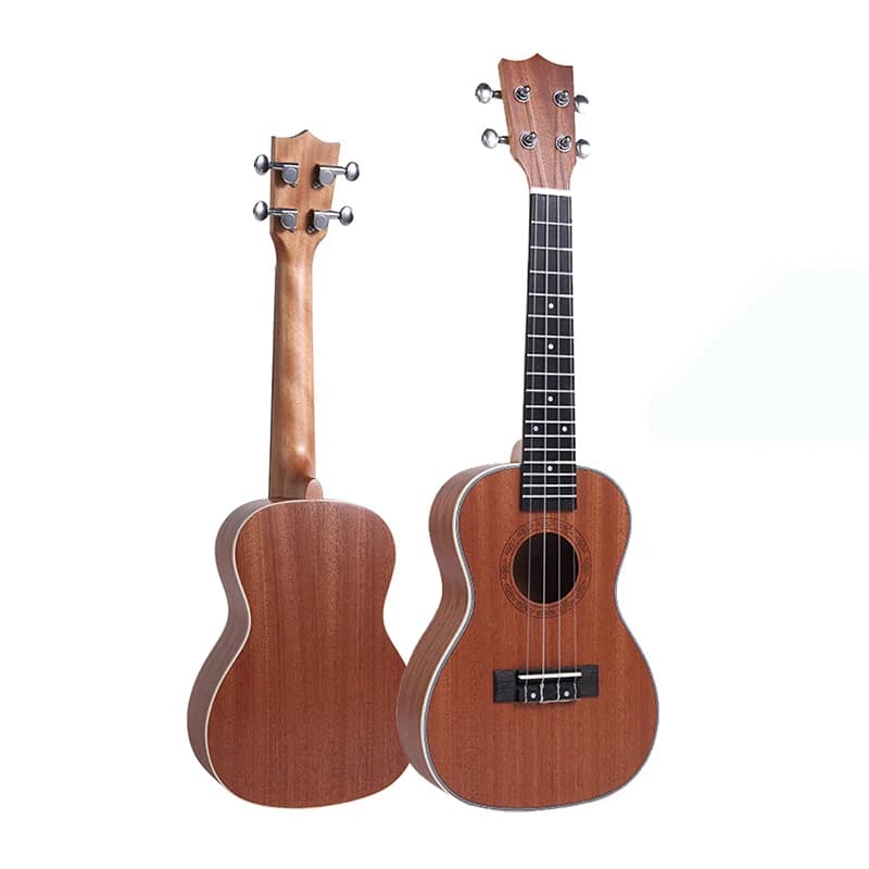 23 Inches Ukulele Closed Metal Knob Ukuleles Solid Wood Small Ukulele Guitar Beginners Entry-level Ukuleles for Adults Children