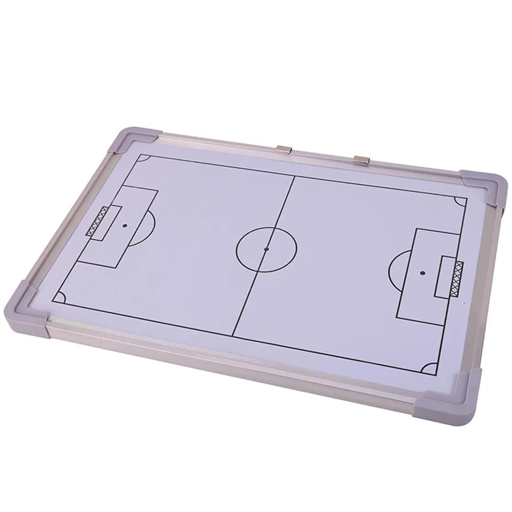 27Pcs Aluminum Alloy Football Coaching Board Portable Hangable Board for Soccer Practice Teaching with Marker
