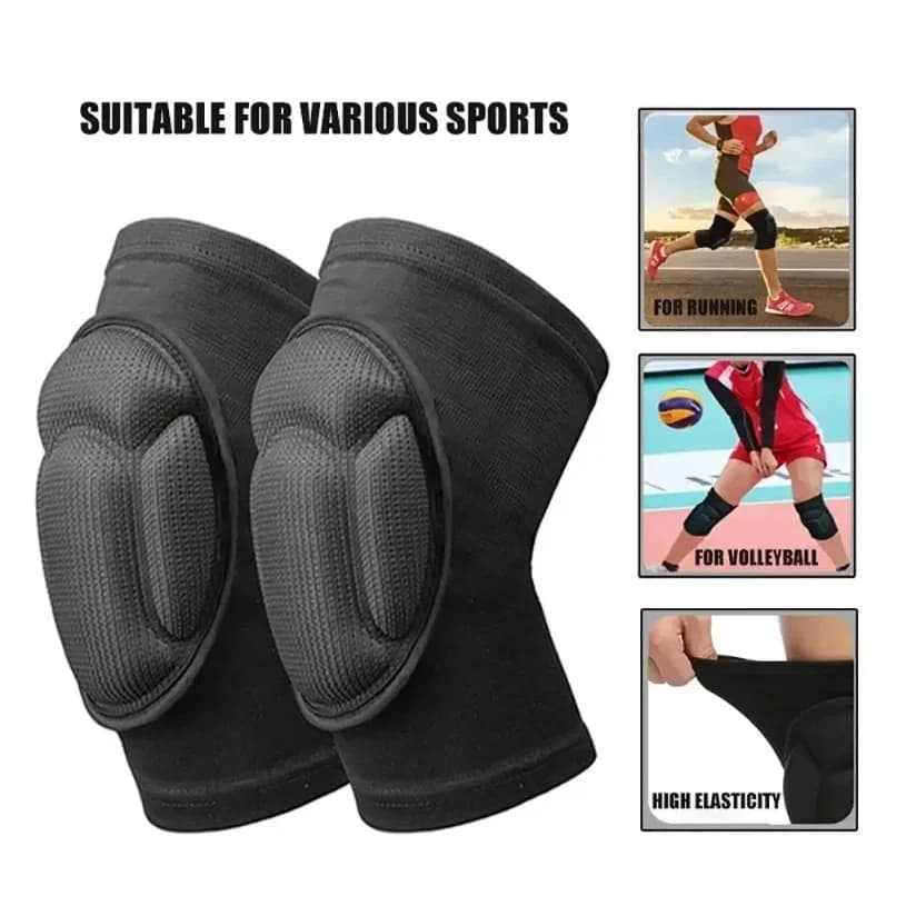 1 paio di ginocchiere ispessimento sportivo pallavolo sport estremi ginocchiera supporto danza protezione elastica anticollisione per ginocchio
