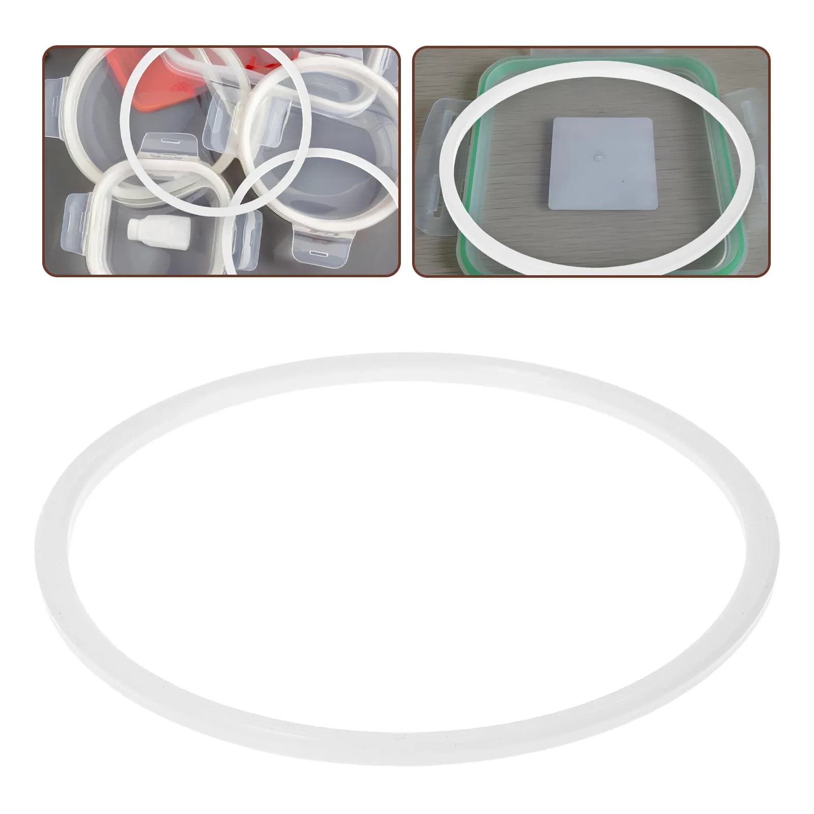 Anello di tenuta in silicone di ricambio per contenitore porta pranzo Bento, ermetico, a tenuta stagna, riutilizzabile, resistente alle alte temperature