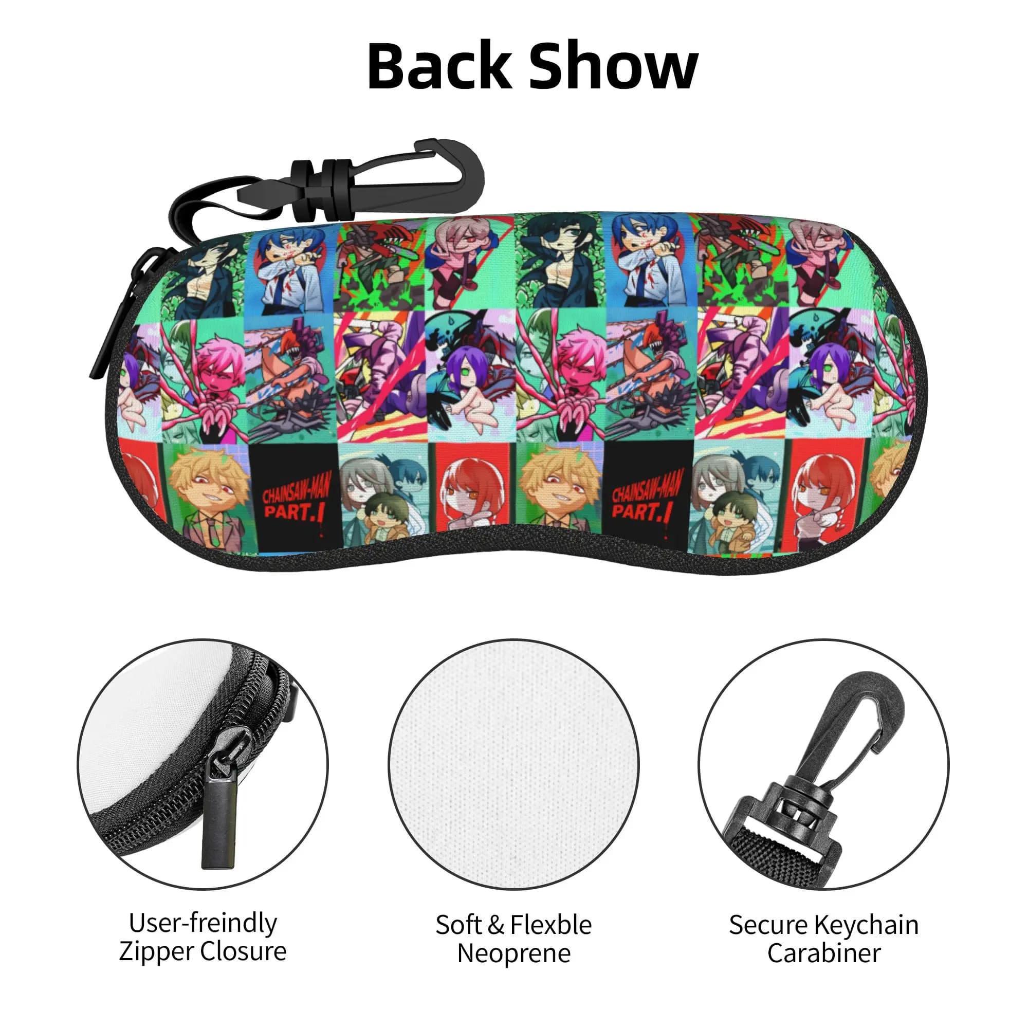 Katana Man Chainsaw Man Makima Eyeglass Glasses Case Men Women Soft Denji Power Himeno Aki Sunglasses Protective Box