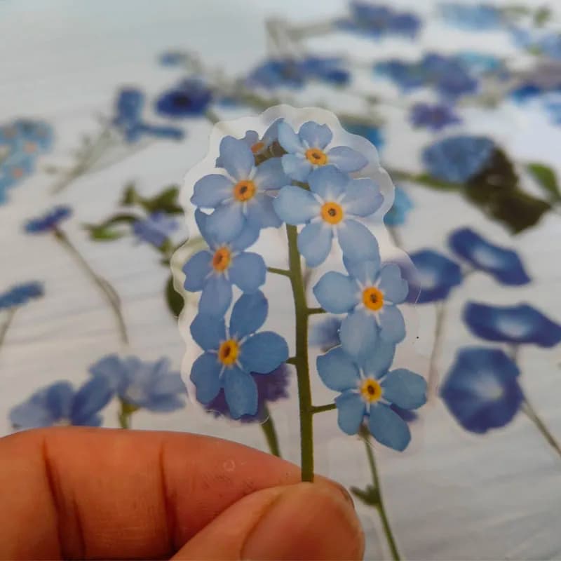 320 Pezzi Adesivi PET con Fiori e Piante, Impermeabili, per Decorazione Planner, Scrapbooking, Laptop, Quaderni, Diari, Foto Decorative
