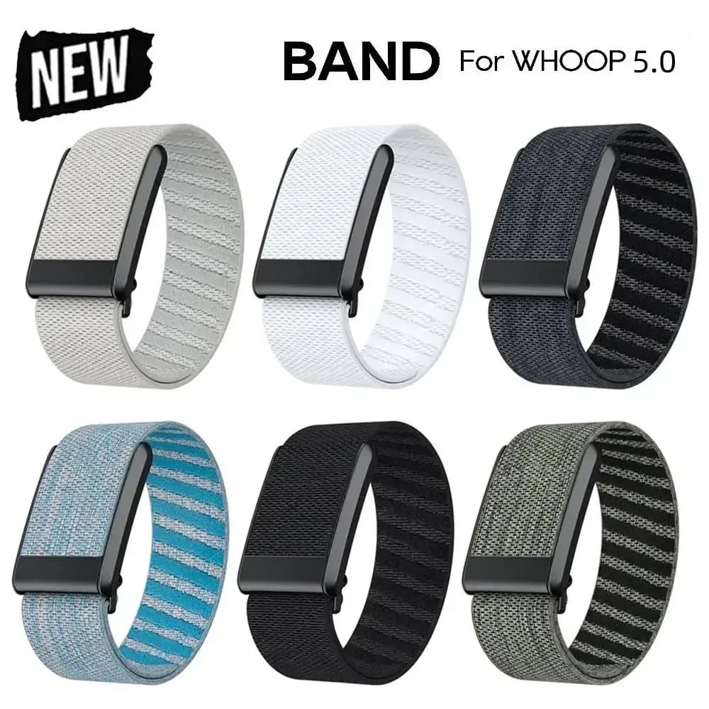 Cinturino Fitness in Nylon Morbido e Regolabile per Whoop 5.0, Band 5 One Peak Life ECG, Braccialetto Sportivo Traspirante