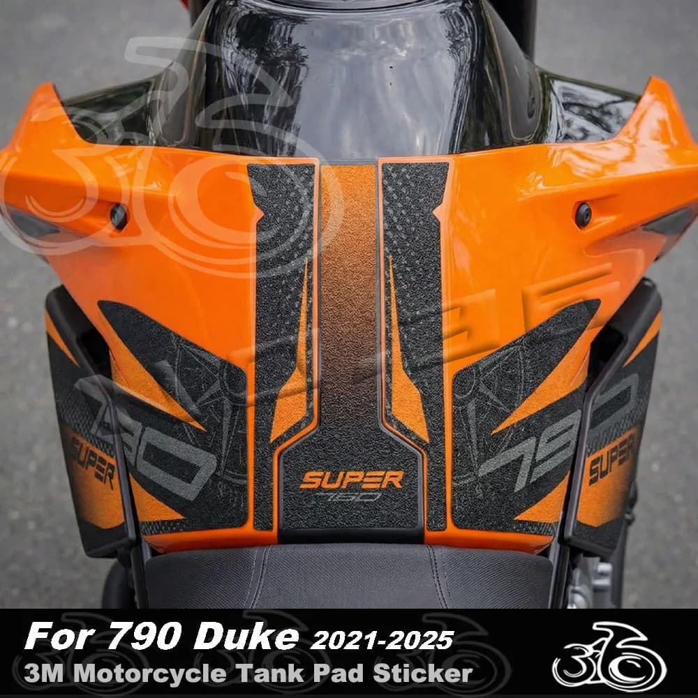 3M Motorcycle Anti-slip Relief Carro Armato Sticker Ginocchio Grip Protection Decalcomania Accessories For 790 Duke 2021-2025 2024 2023