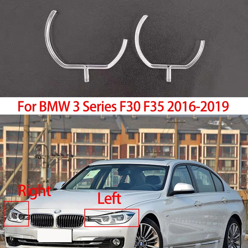 For BMW Series 3 F30 F35 2016-2019 Auto DRL Daylight Tube Faro Ring Guide Plate