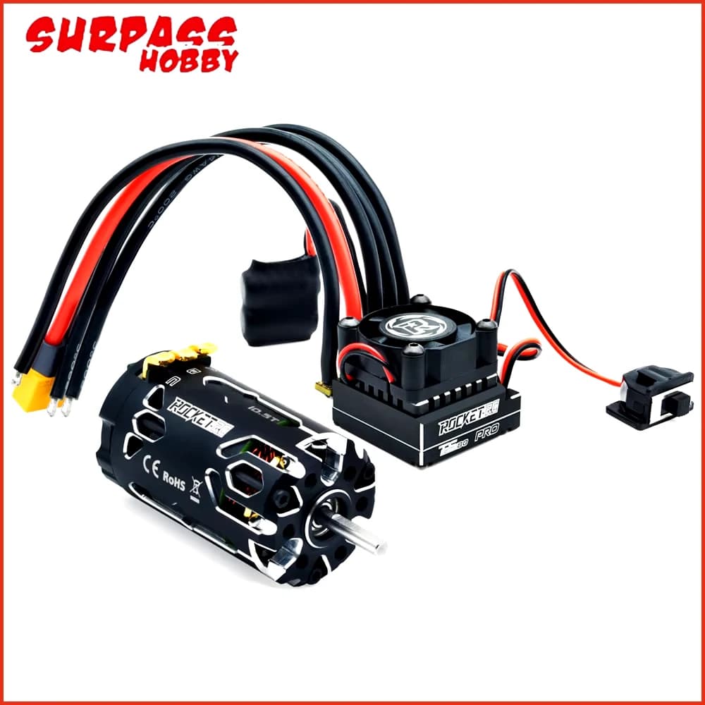 Motore Brushless Sensored Surpass Hobby Rocket-RC Supersonic 380 8.5T 10.5T 13.5T 17.5T 2-3S e ESC 80A 6-11V per Auto RC 1/12 1/14