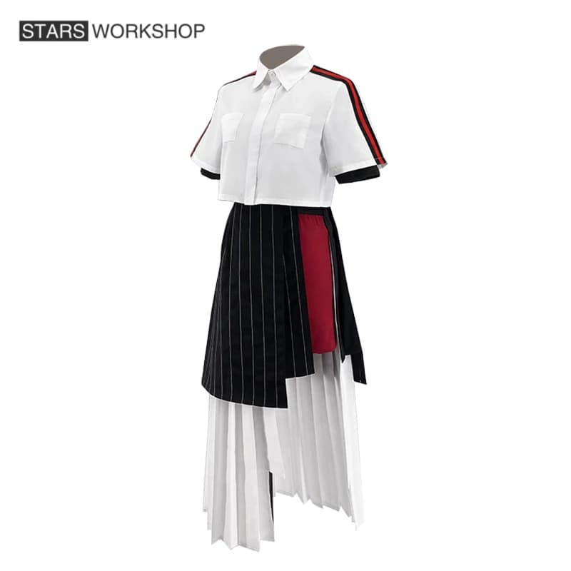 Costume da Festa di Halloween e Carnevale, Abito Cosplay Anime DEVIL GAME LINK CLICK Qiao Ling, Completo con Camicia e Gonna per Donna, Uniforme 2026