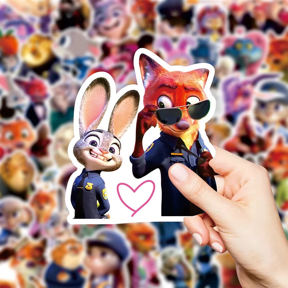 10/30/85pcs Disney Zootopia 2 Souls Judy Nick Stickers Funny Cartoon Film Decalcomanie Water Bottle Notebook Phone Wall decal Decor