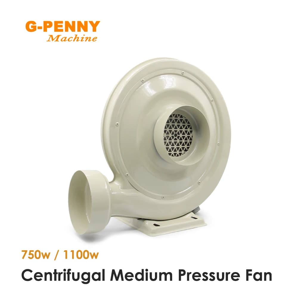 New! 750w 1100w 220V/380V Medium Pressure Centrifugal Fan Exhaust Fan Used for Laser Engraving CO2