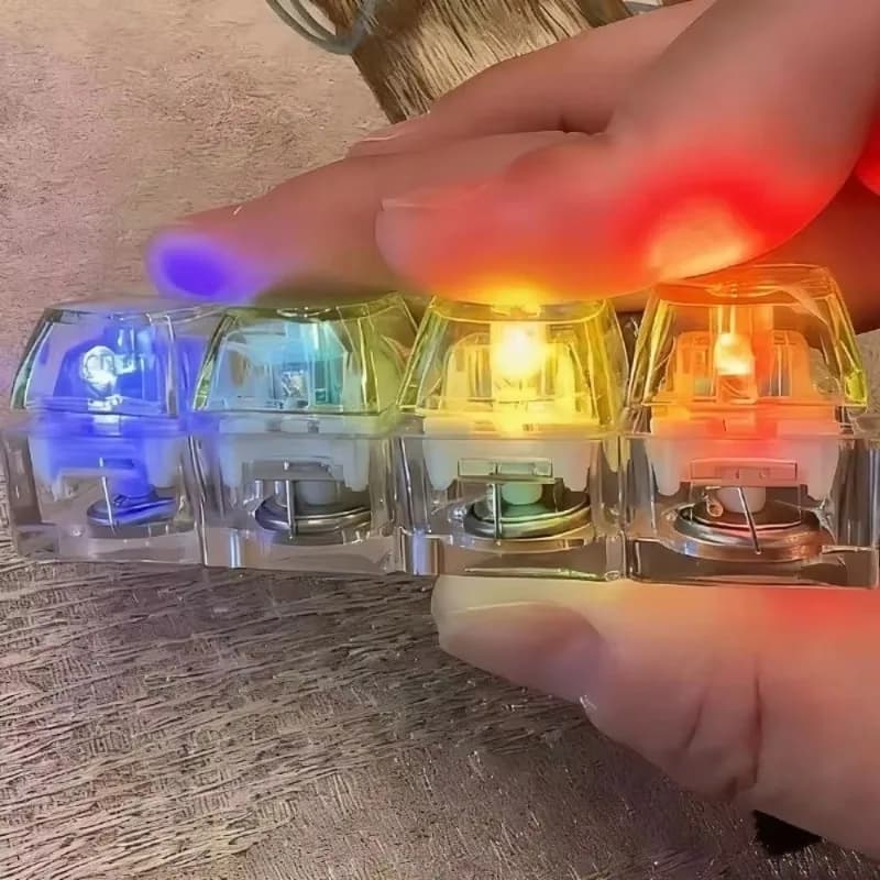 Tester per Switch di Tastiere Meccaniche a 4 Tasti, Portachiavi Antistress per Appassionati di Tastiere