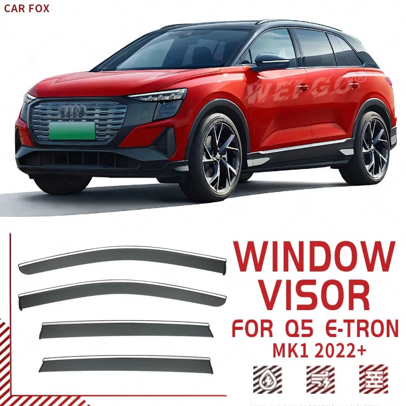 Per Audi Q5 Q5L Sportback E-tron: Deflettori Parasole per Finestrini Auto, Protezione da Pioggia e Sole, Accessori Auto