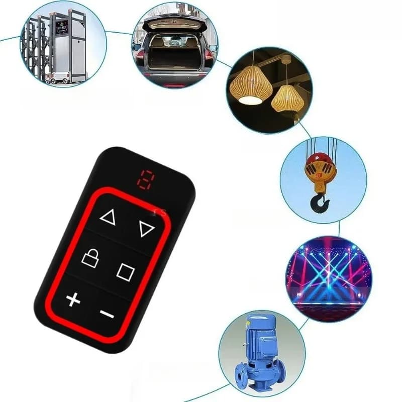 Telecomando Universale a 8 Canali per Garage, Multi-Frequenza 300-915Mhz 433Mhz, Duplicatore di Chiavi, Clonatore per Controllo Porte Garage