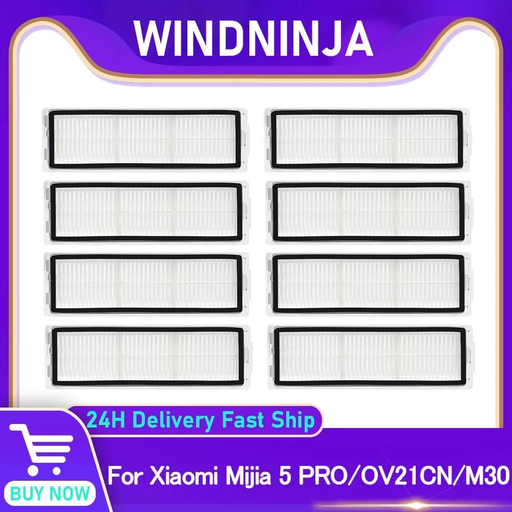 Filtro HEPA Per Xiaomi Mijia 5 PRO OV21CN 5C OV42CN Robot Aspirapolvere Accessorio Filtro Riutilizzabile Filtro Lavabile Pezzi di Ricambio