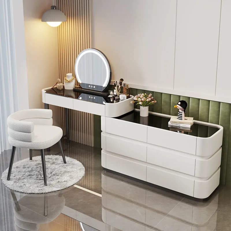 Tavolo da Toeletta Senza Specchio, Scrivania di Lusso per Bambini, Tavolo da Trucco di Alta Gamma per Hotel, Mobili per Camera da Letto