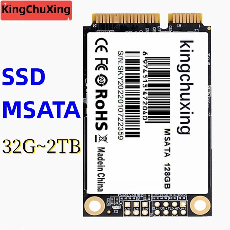 Kingchuxing SSD mSATA unità a stato solido interna 128GB 256GB 512GB mSATA SSD disco rigido ad alte prestazioni per Laptop Desktop
