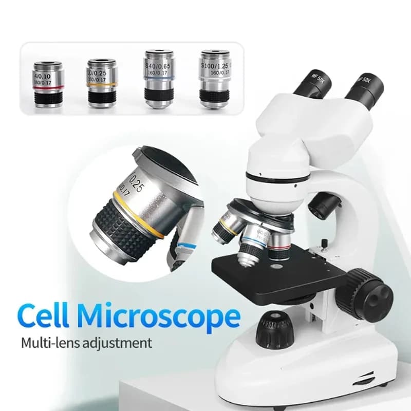 Microscopio per esperimenti biologici con schermo da 5 pollici WiFi HD 15000X Lente d'ingrandimento elettronica per osservazione cellulare per microscopio digitale