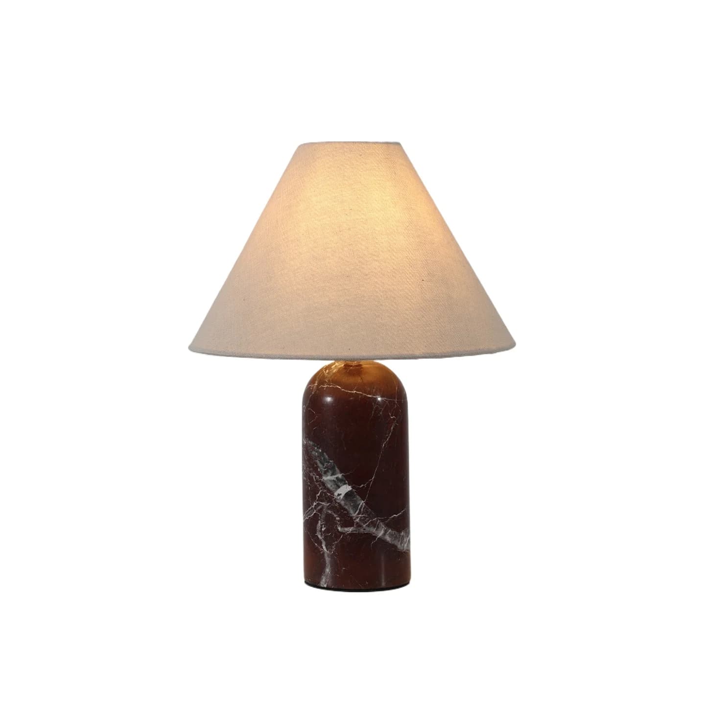 Retro Nordic Marble Bedside Lamp With LED Light For Home Decor Bedroom Living Room Hotel Front Desk Luxury