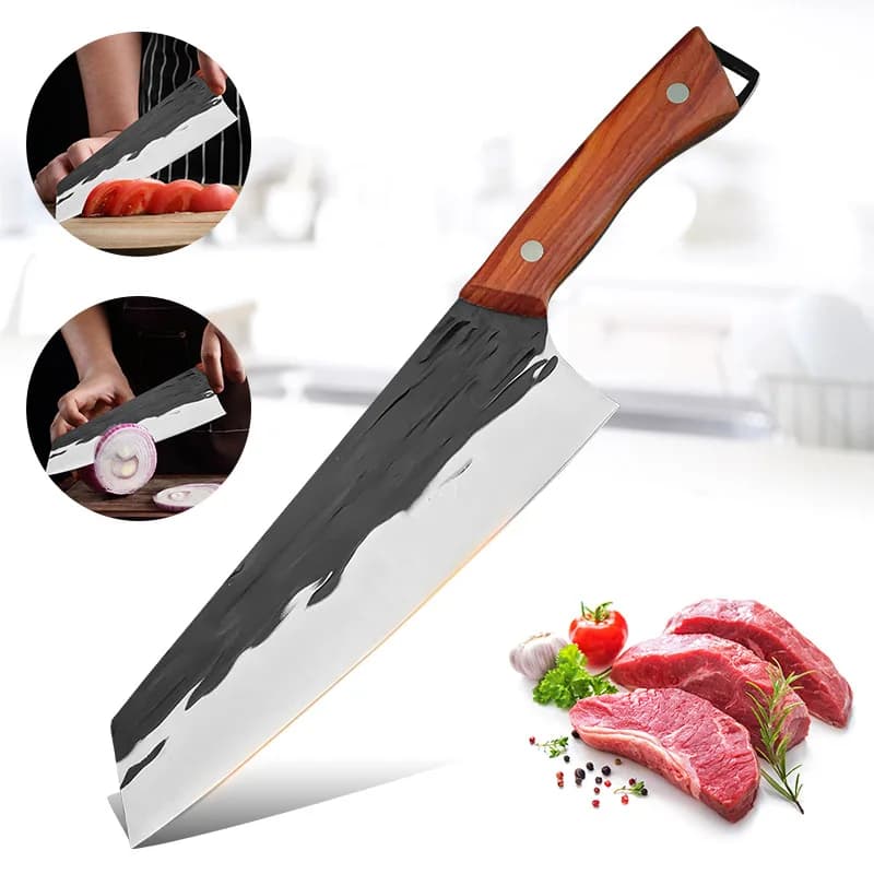 Professional Kitchen Chef's Knife Stainless Steel Boning Chopper Butcher Beef Meat Cleaver Vegetable Cutter Kitchen Knives
