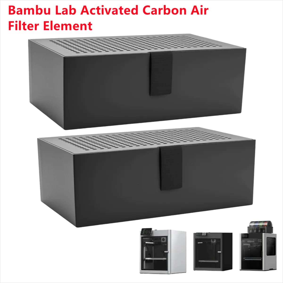 Filtro a carbone attivo per purificatore d'aria Bambu Lab, ricambio per stampanti 3D, compatibile con BambuLab X1, X1C, P1P, P1S, X1E.