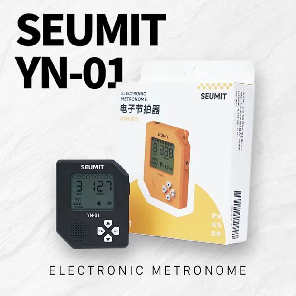 Seumit YN-01 Electronic Metronome Game console Design Portable rechargeable battery with built-in clip for instruments