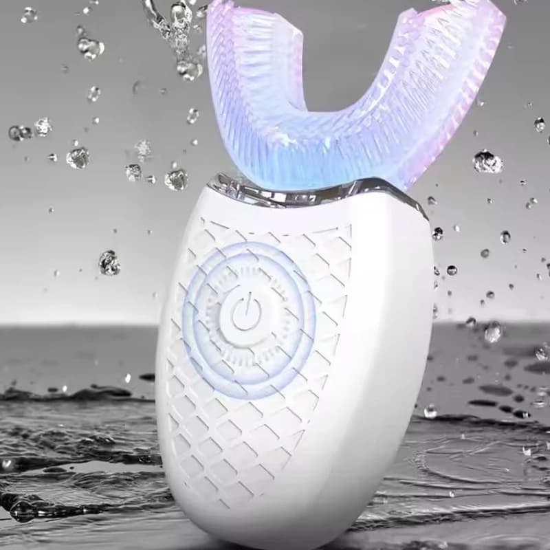 Professional Waterproof Rechargeable Automatic Teeth Toothbrush Set for U Shape Smart Teeth Whitening With Soft bristles