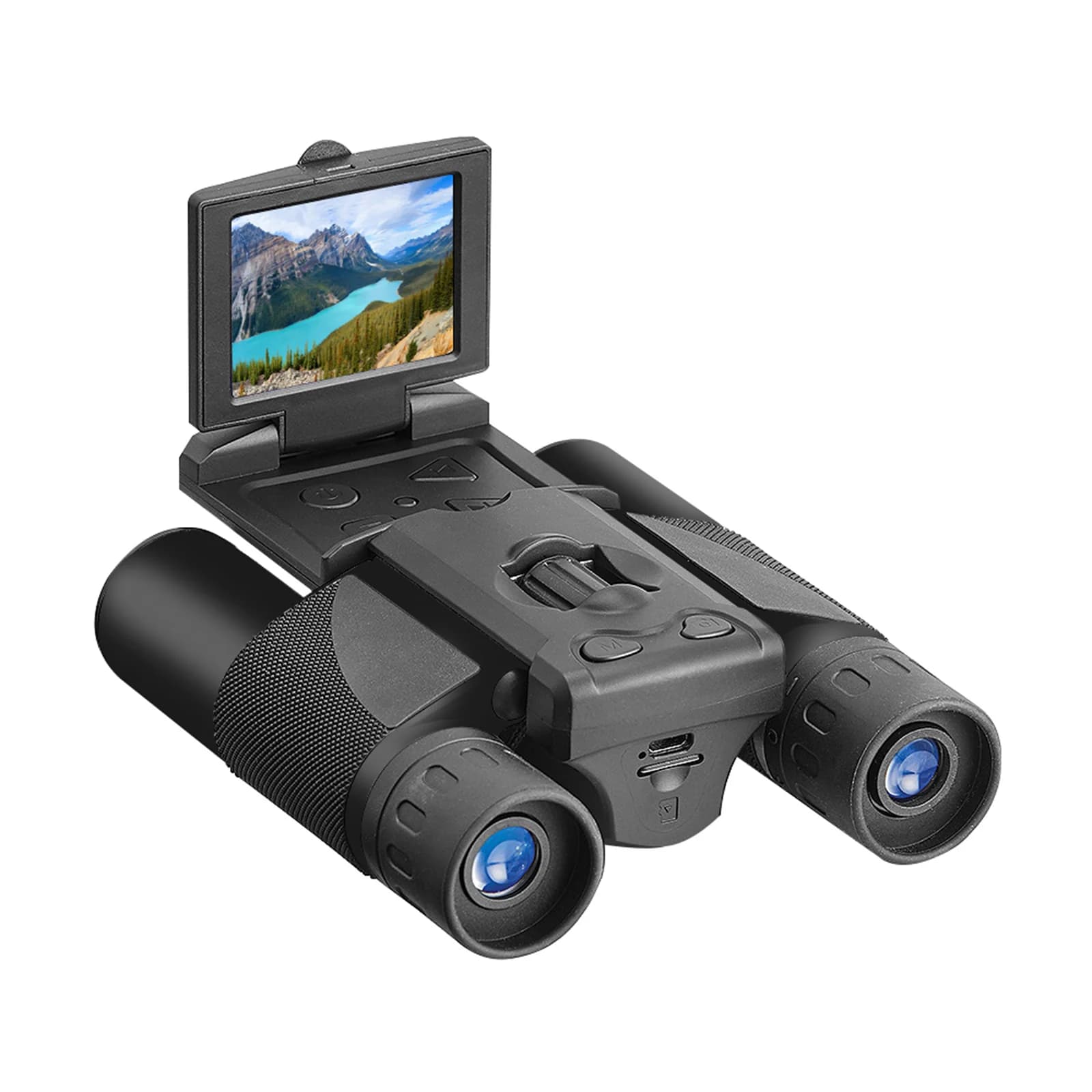 Binocolo per fotocamera digitale 2.0 pollici LCD 8X Zoom digitale Video telescopio per la registrazione di foto osservazione dell'attrezzatura da campeggio all'aperto