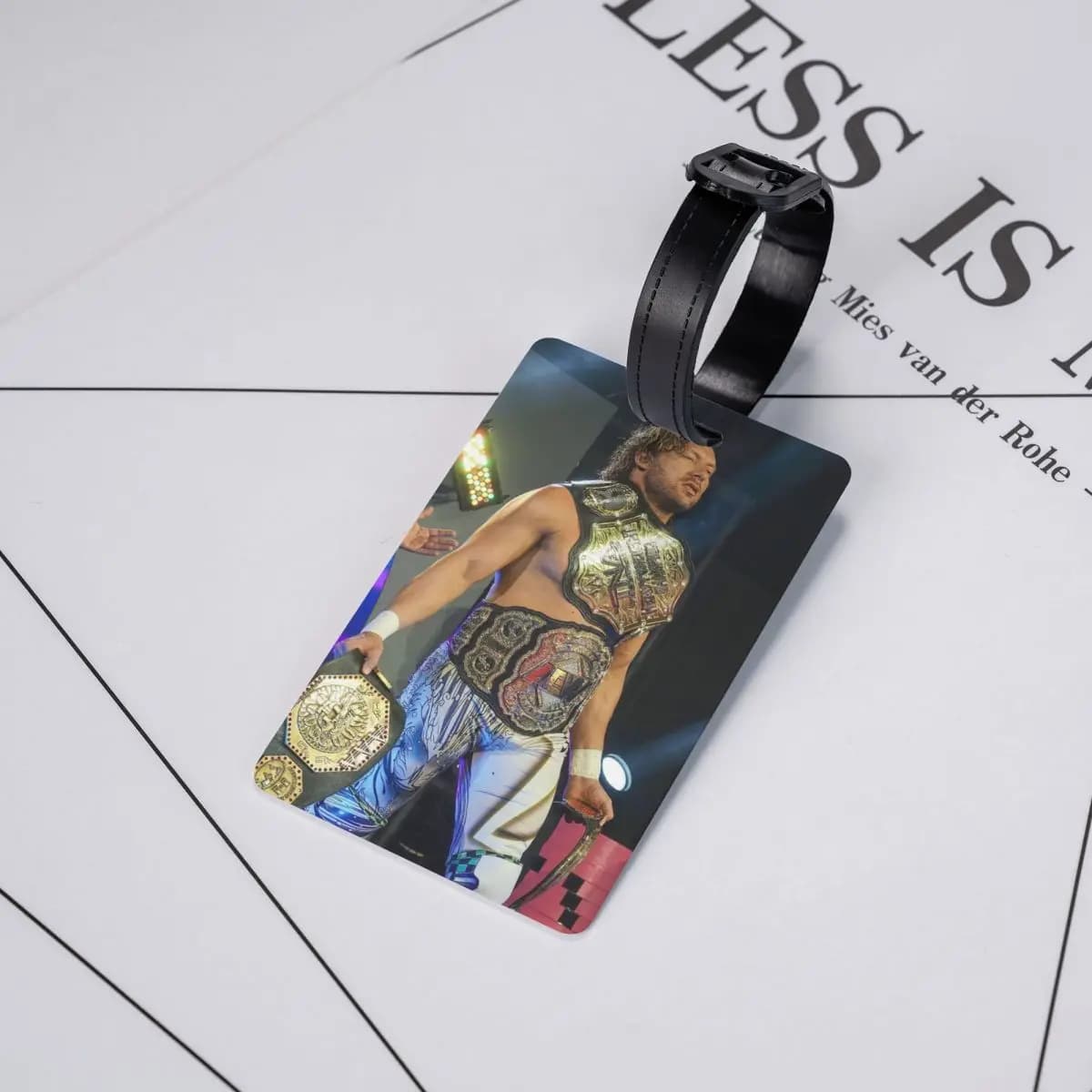 Etichette per bagagli Kenny Omega Kenny The Champ, accessori per valigie, etichetta per bagaglio da viaggio, porta etichette, identificativo, nome, indirizzo