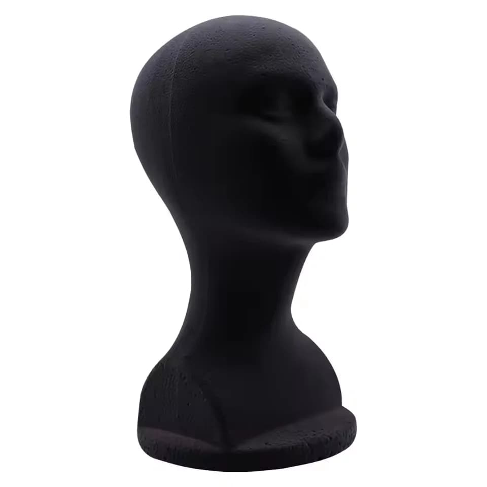 Male/Female Foam Mannequin Head Model for Hairstyling Glasses Hat Display Making Wig Stand Cosmetology Beauty Display Model Rack