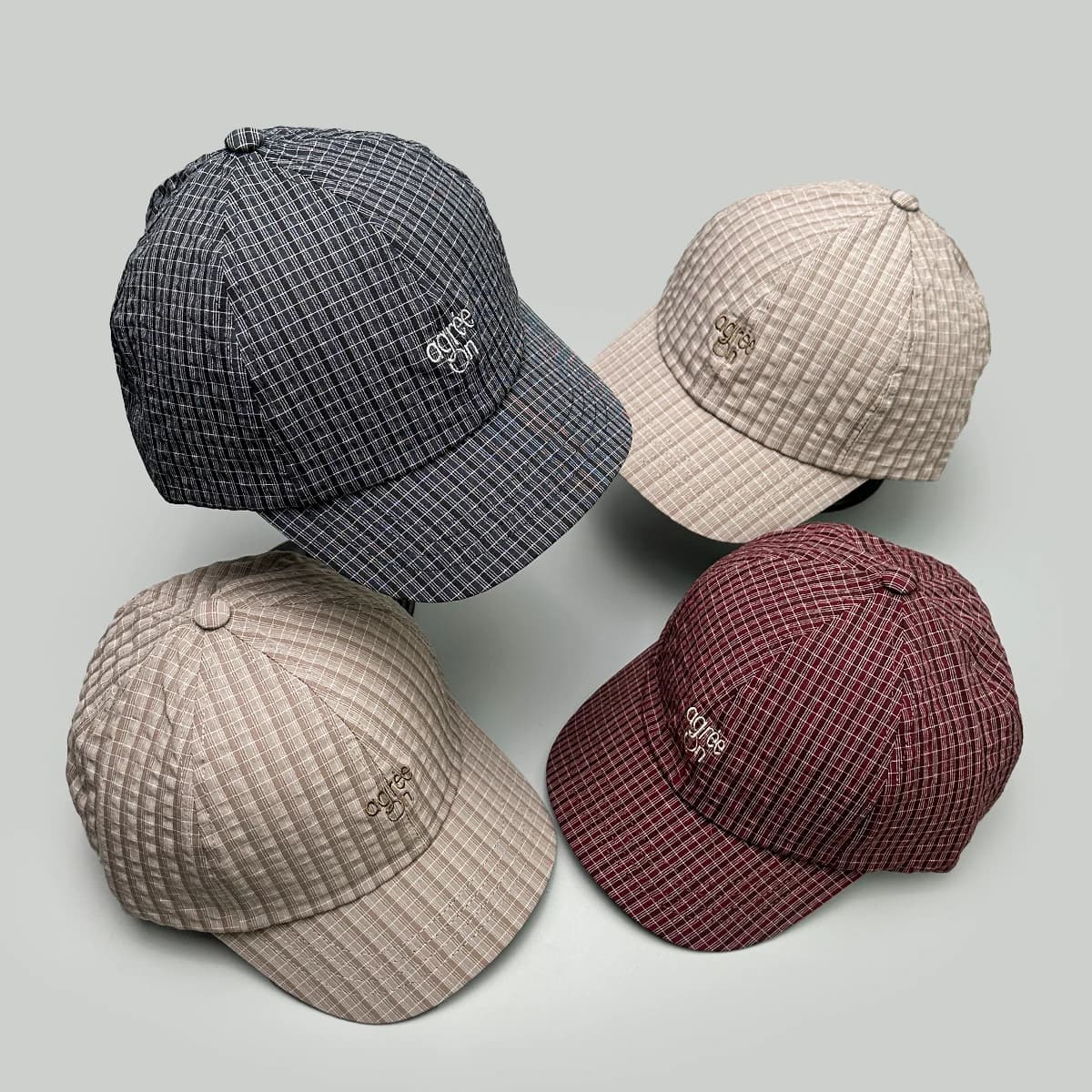 Nuovi Cappellini da Baseball con Lettere Ricamate a Quadri ad Asciugatura Rapida, Unisex, Parasole, Stile Coreano, Versatili, di Nicchia, Moda Casual, Cappelli con Visiera