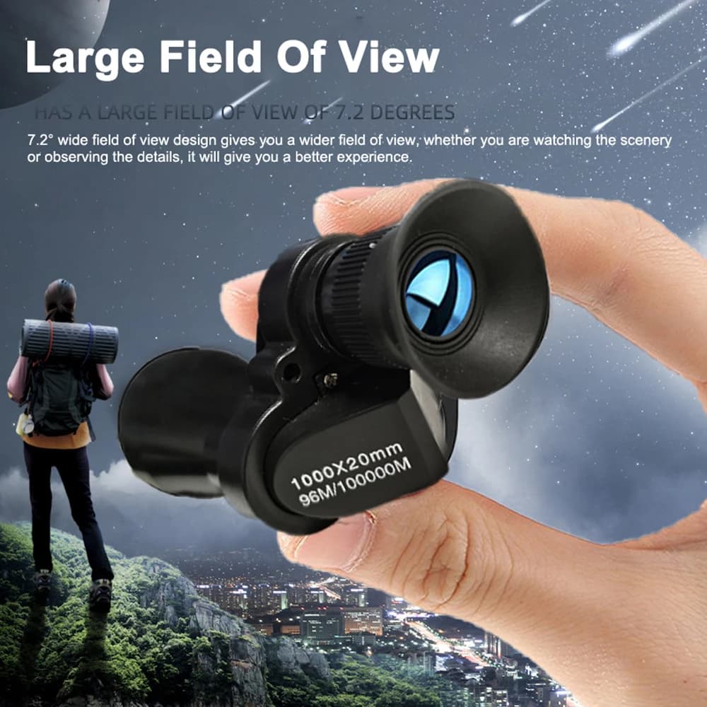 Telescopi monoculare compatti monoculare portatile portatile con prisma BAK4 e lente rivestita verde FMC per visite turistiche in viaggio