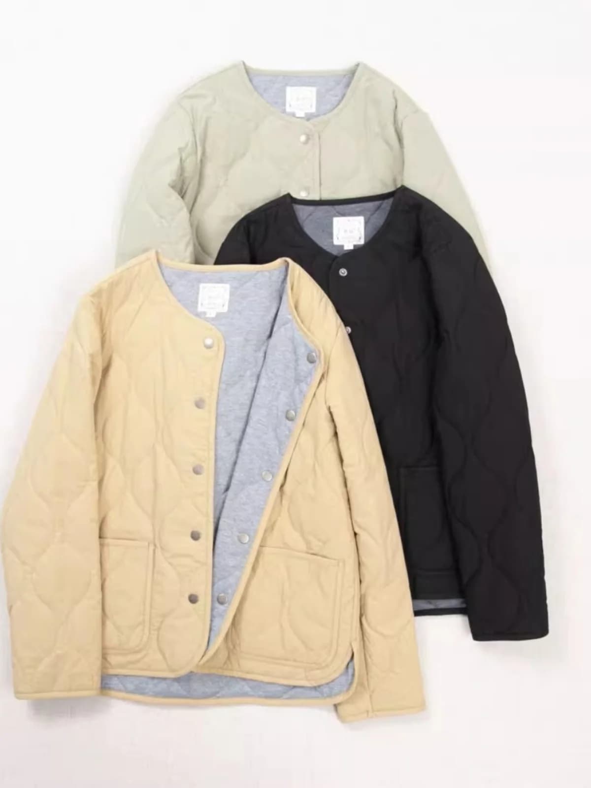 Giacca in Cotone Calda da Donna, Leggera e Sottile per Autunno e Inverno, Stile Casual Trendy a Maniche Lunghe