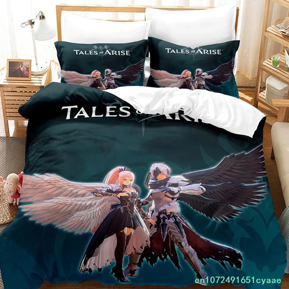 Tales Of Arise Bedding Set Single Twin Full Queen King Size Bed Set Adult Kid Bedroom Duvetcover Sets Anime Parure De Lit Bed