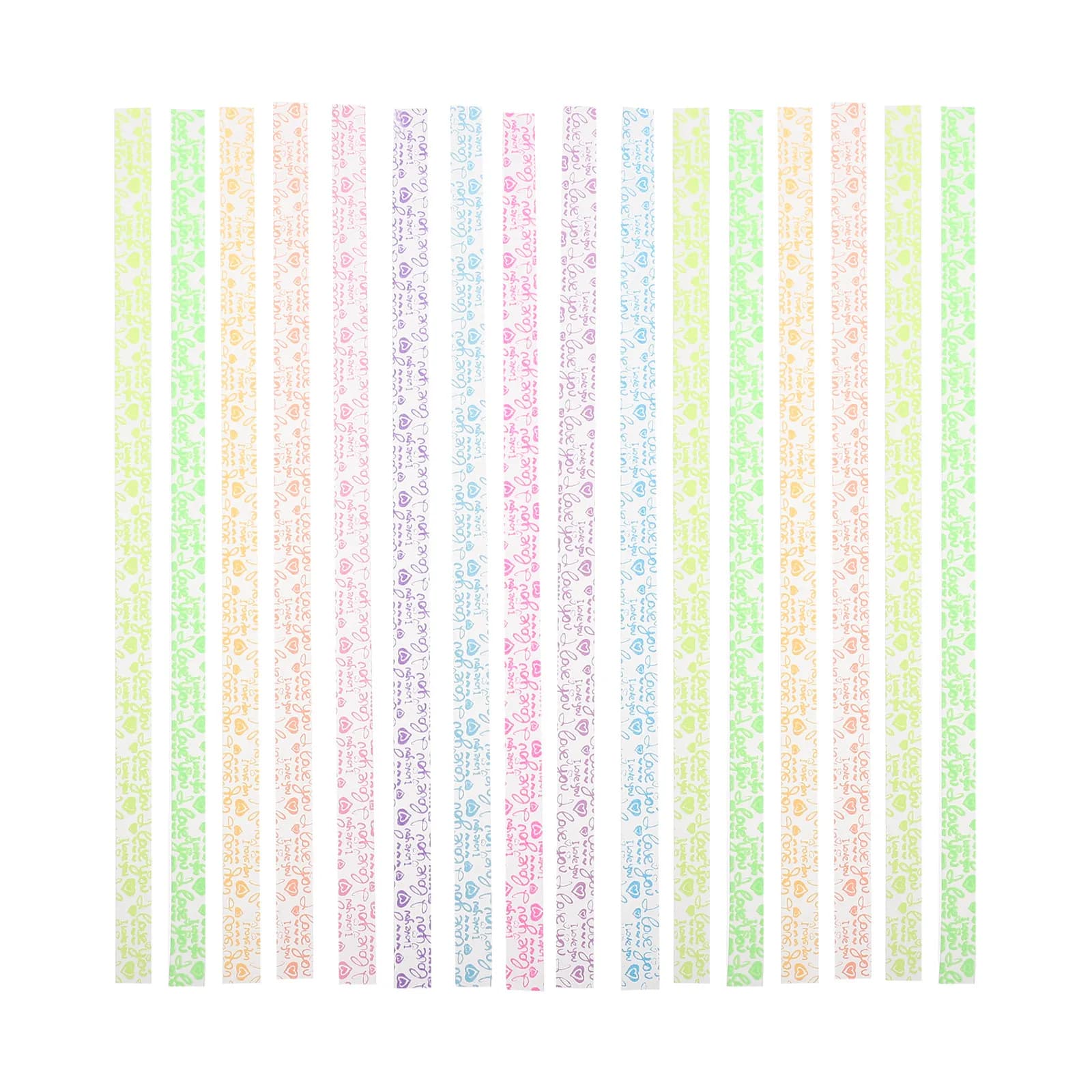 630Pcs Noctilucence Origami Star Strips Glow in The Dark Paper DIY Craft Folding Star Decorations Noctilucence Paper Strip Stars