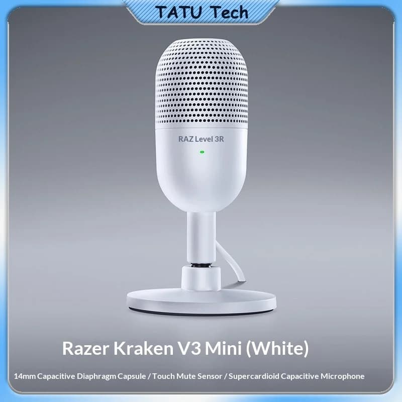 Razer Seiren V3 Mini USB Condenser Microphone Gaming Streaming Studio Recording Mic for PC Computer