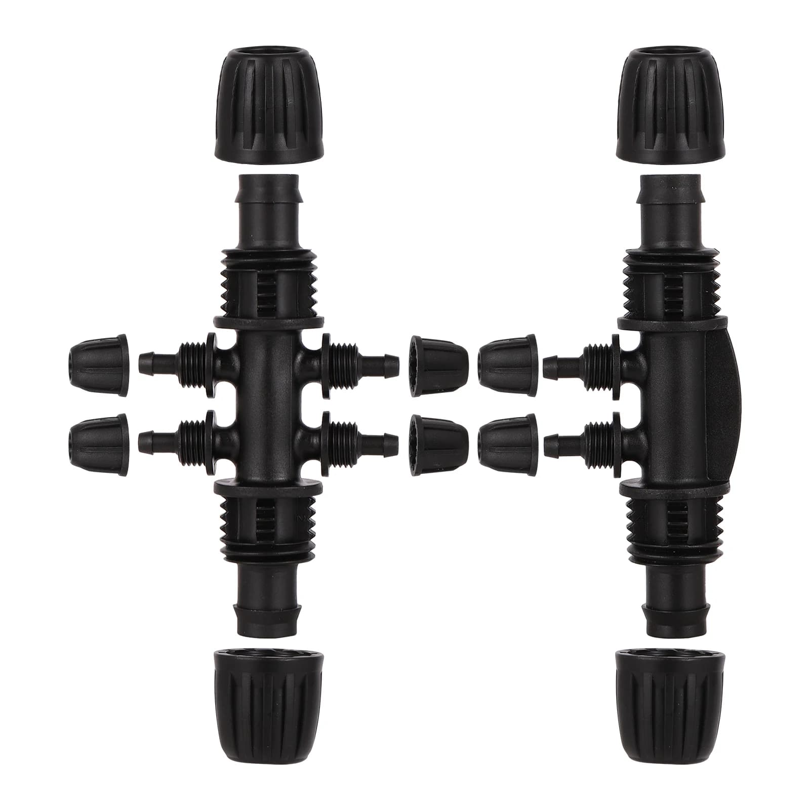 Connettore bloccato per tubi da 16 mm Tubo da 1/2 "Convert Adattatore riduttore per tubi da 1/4" Nero Verde Blu Raccordi per tubi dell'acqua per irrigazione da giardino