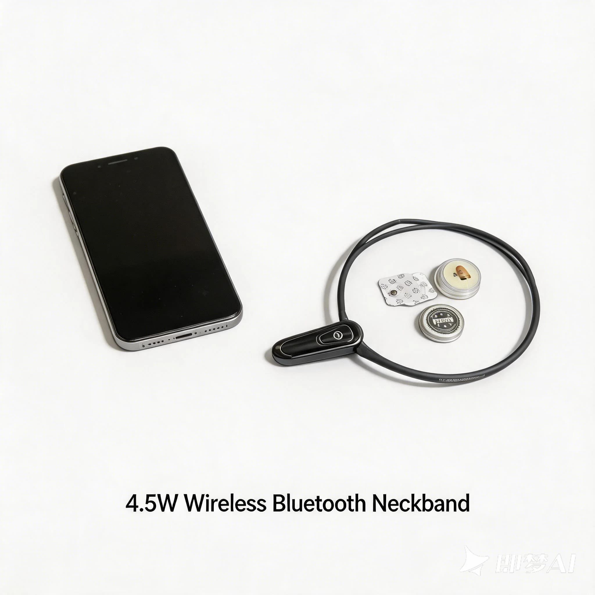 Auricolare Bluetooth Vip Pro con bobina da 4,5 W ad alta potenza, mini auricolare wireless nascosto per telefono cellulare