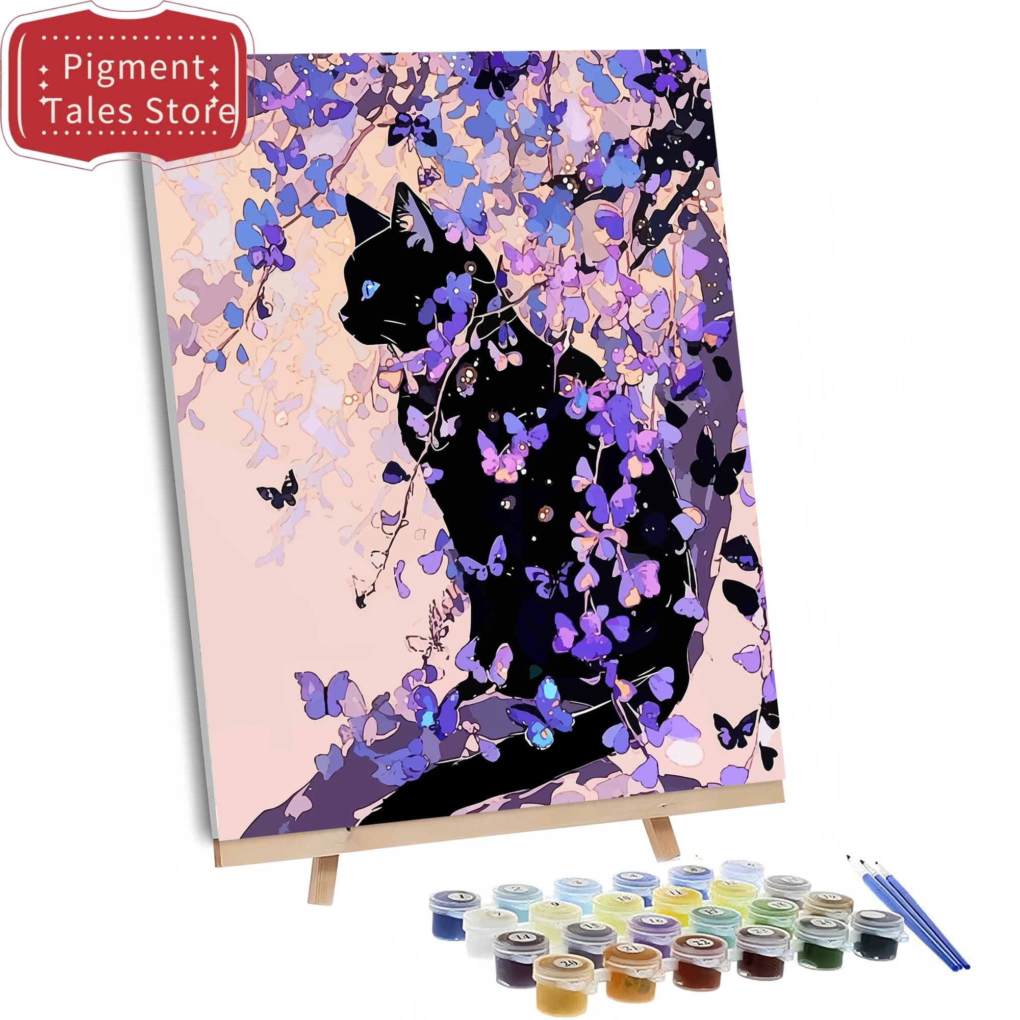 1pc frameless Digital Oil Painting Paint by Numbers,for Adults ,Beginner to Advanced Number Oil Painting DIY Kits , Home Decor l
