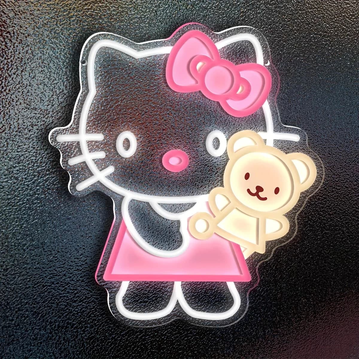 Insegna al Neon Hello Kitty Orsetto USB Dimmerabile LED, Luci Neon Anime per KTV, Feste, Compleanni di Ragazze, Matrimoni, Decorazioni, Regali per Festival